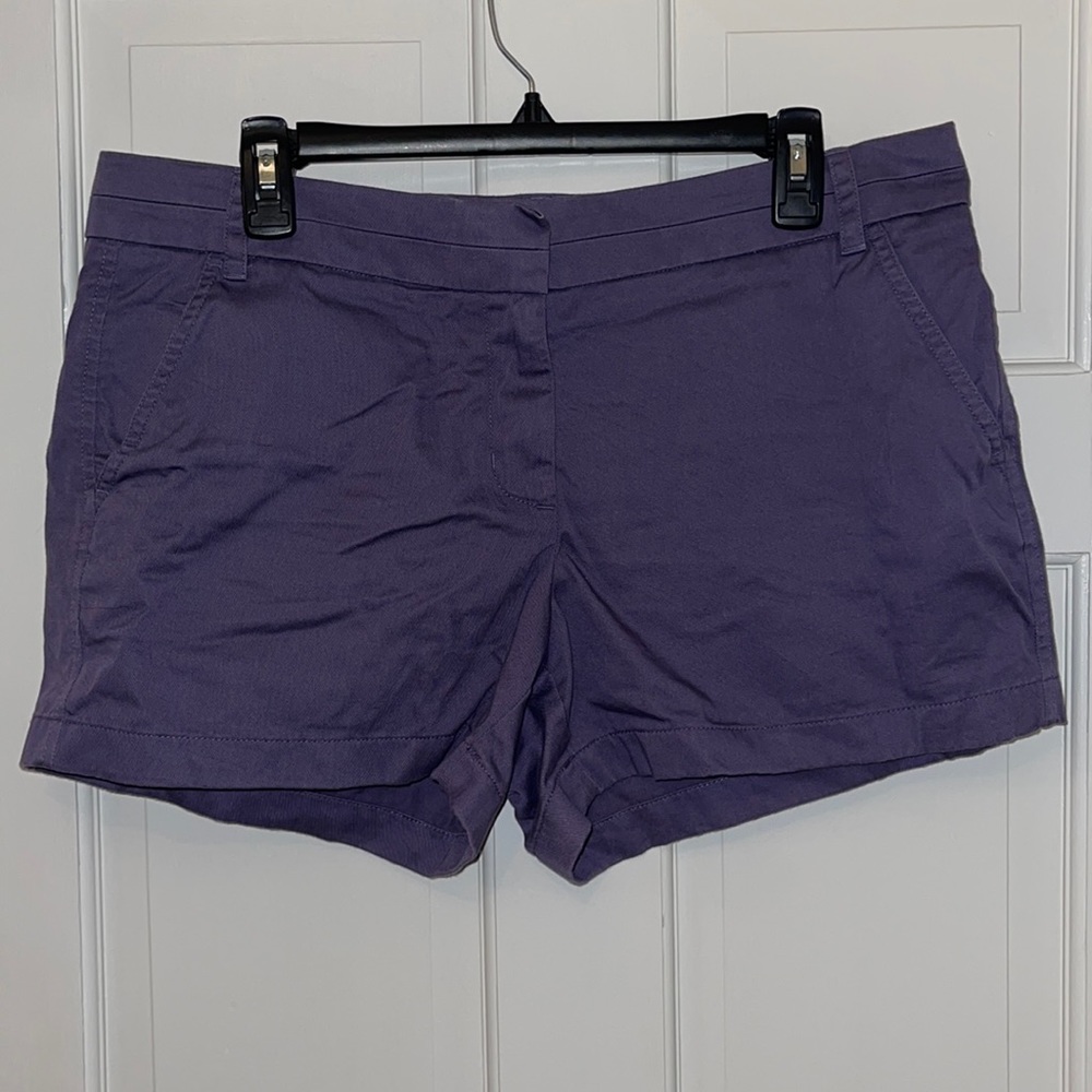 NWOT J. Crew Purple Chino Shorts